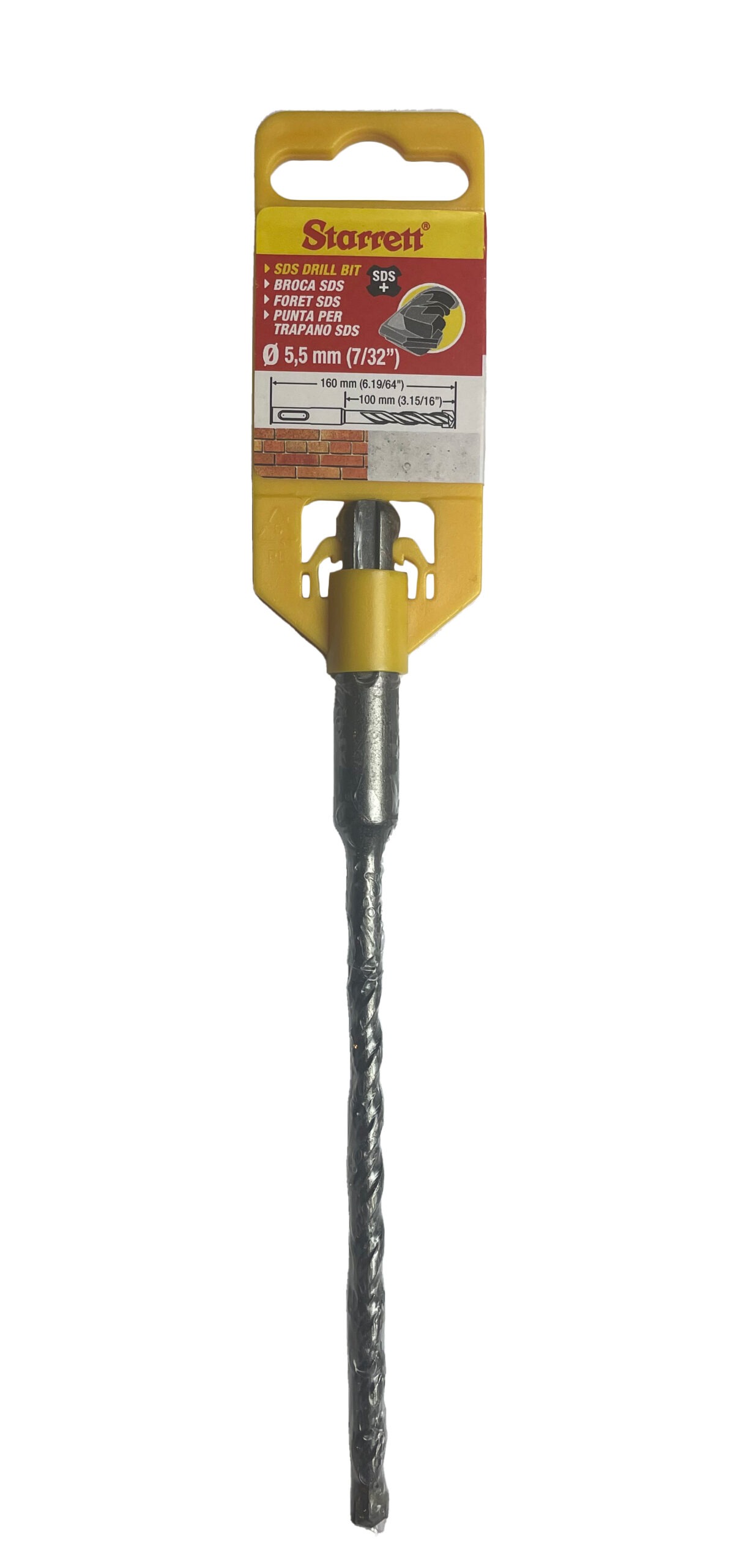 SDS 2 point drill 5.5mm X 160mm